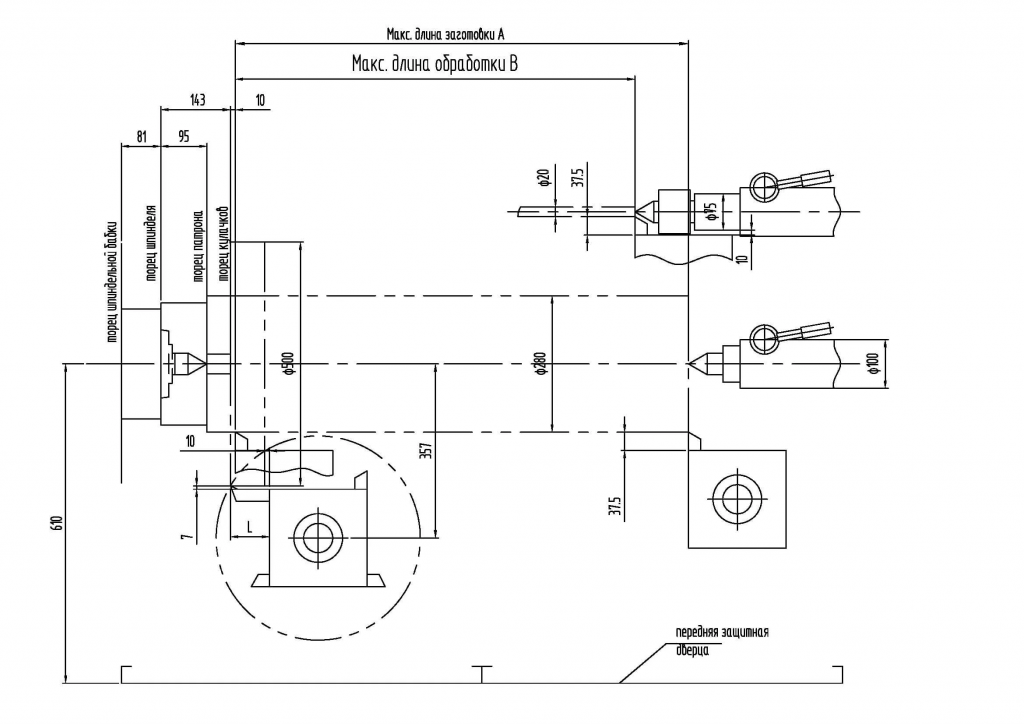 Токарный станок с ЧПУ DMTG CKE 6180