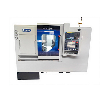 Токарный станок EverX GL200SMY с приводным инструментом и осью Y и противошпинделем Токарный станок EverX GL200SMY с приводным инструментом и осью Y и противошпинделем — Станкоинком