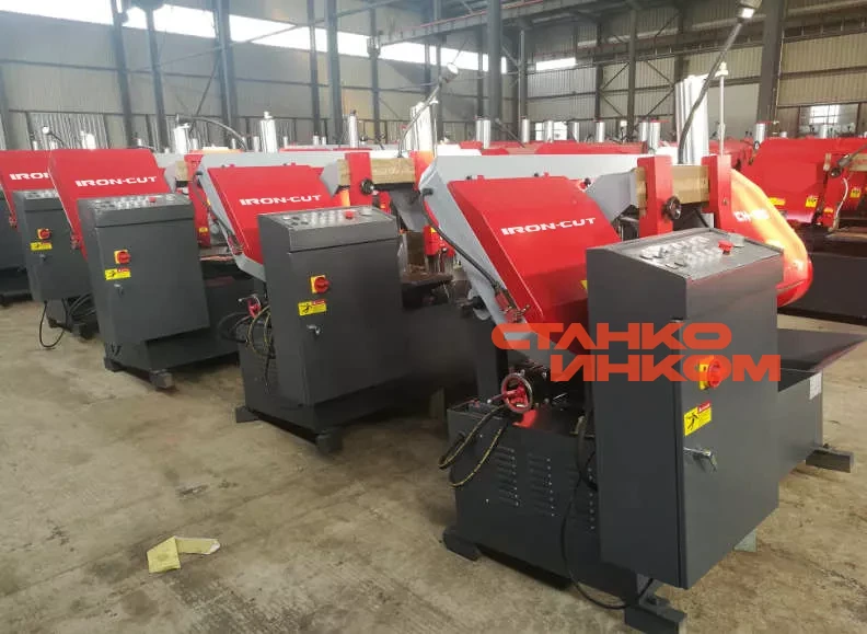Колонный полуавтоматический ленточнопильный станок IRON-CUT CH-400 Колонный полуавтоматический ленточнопильный станок IRON-CUT CH-400