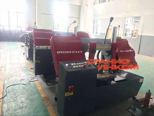 Колонный полуавтоматический ленточнопильный станок IRON-CUT CH-400