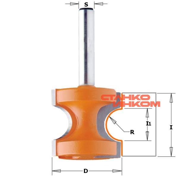 Фреза профильная (Катушка) S=12 D=34,9x35  Фреза профильная (Катушка) S=12 D=34,9x35