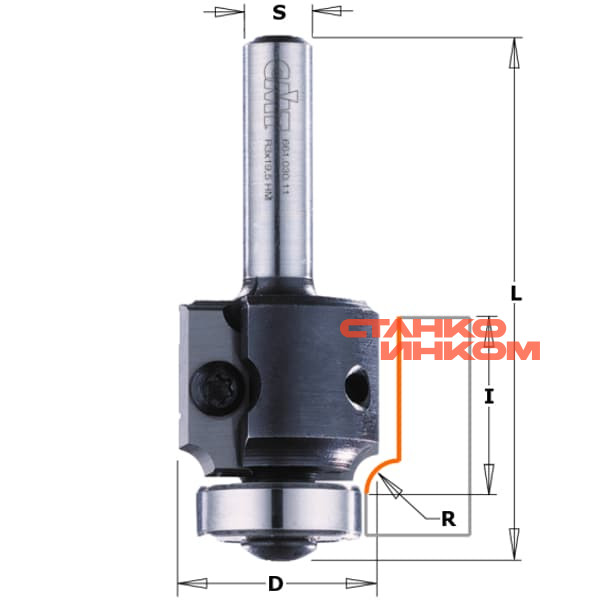 Фрезы радиусные обгонные с двумя сменными ножами