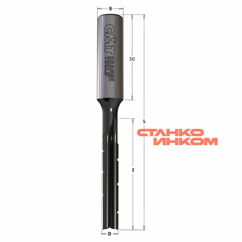 Фреза HL для долбежного станка 10x70x125 Z=2 S=13 LH CMT Фреза HL для долбежного станка 10x70x125 Z=2 S=13 LH CMT