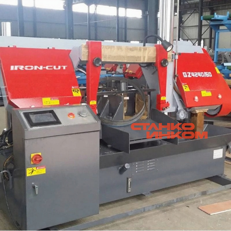 Колонный полуавтоматический ленточнопильный станок IRON-CUT CH-4070 (g4240) Колонный полуавтоматический ленточнопильный станок IRON-CUT CH-4070 (g4240)