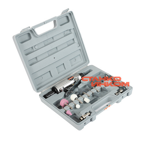 Patriot PG 160 Пневмодрель (Прямая пневмошлифмашина) с насадками в кейсе — Станкоинком