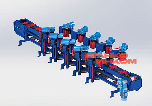 Кантователь бревен проходного типа