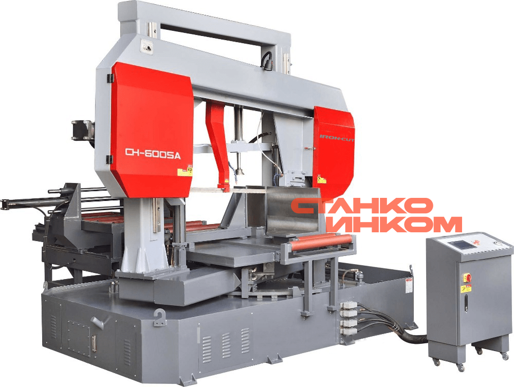 Поворотный автоматический ленточнопильный станок IRON-CUT CH-600SA  Поворотный автоматический ленточнопильный станок IRON-CUT CH-600SA