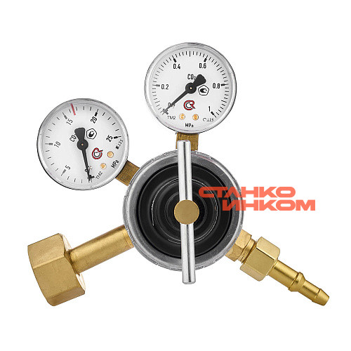 ПТК УР-6-4 Углекислотный редуктор, латунь — Станкоинком