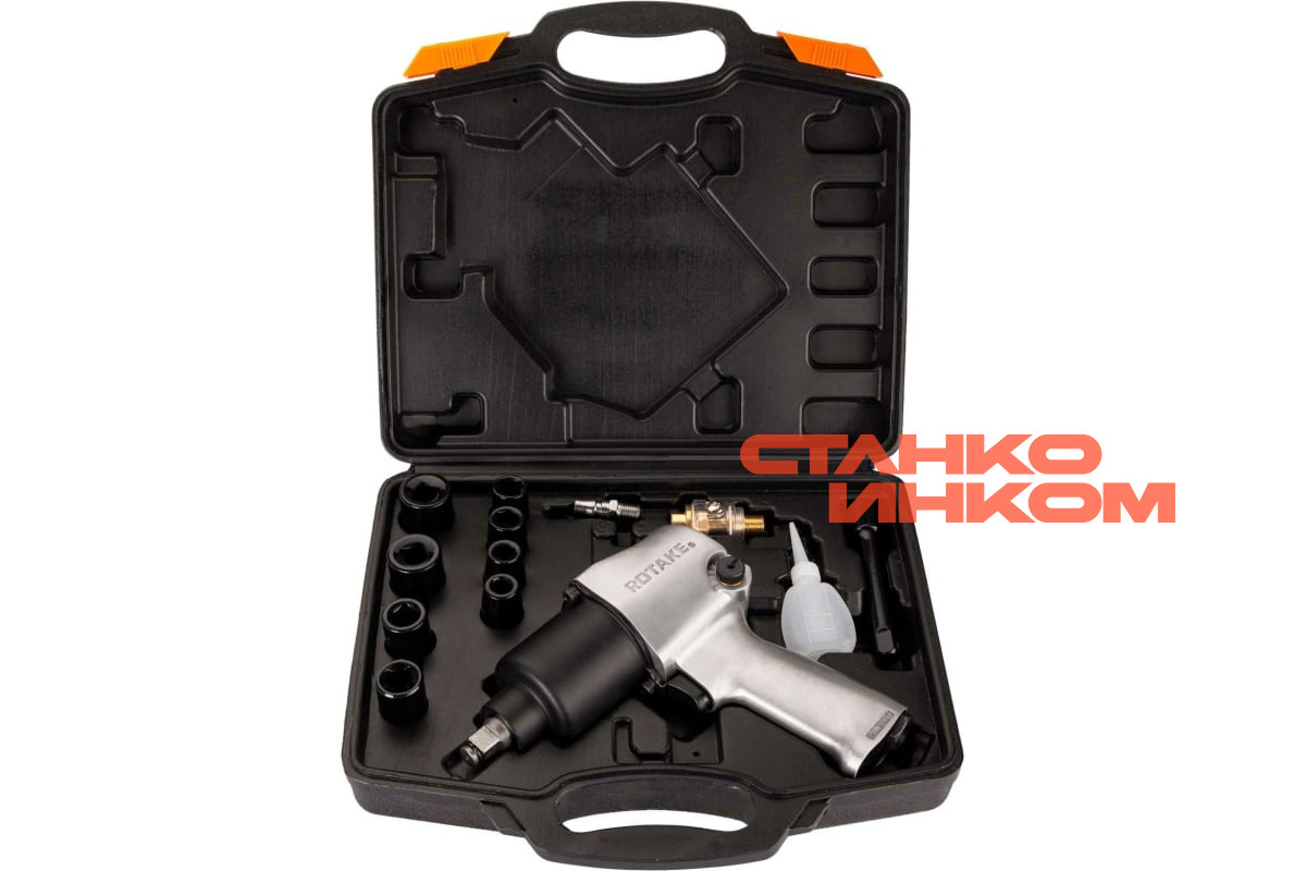 700Нм Rotake RT-5268K Гайковёрт пневматический 1/2" Набор в кейсе — Станкоинком