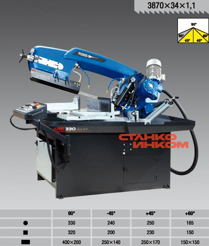 Станок ленточнопильный Pilous ARG 330 Plus H.F.  Станок ленточнопильный Pilous ARG 330 Plus H.F.