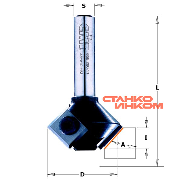 Фрезы фасочные угловые 45° со сменными ножами