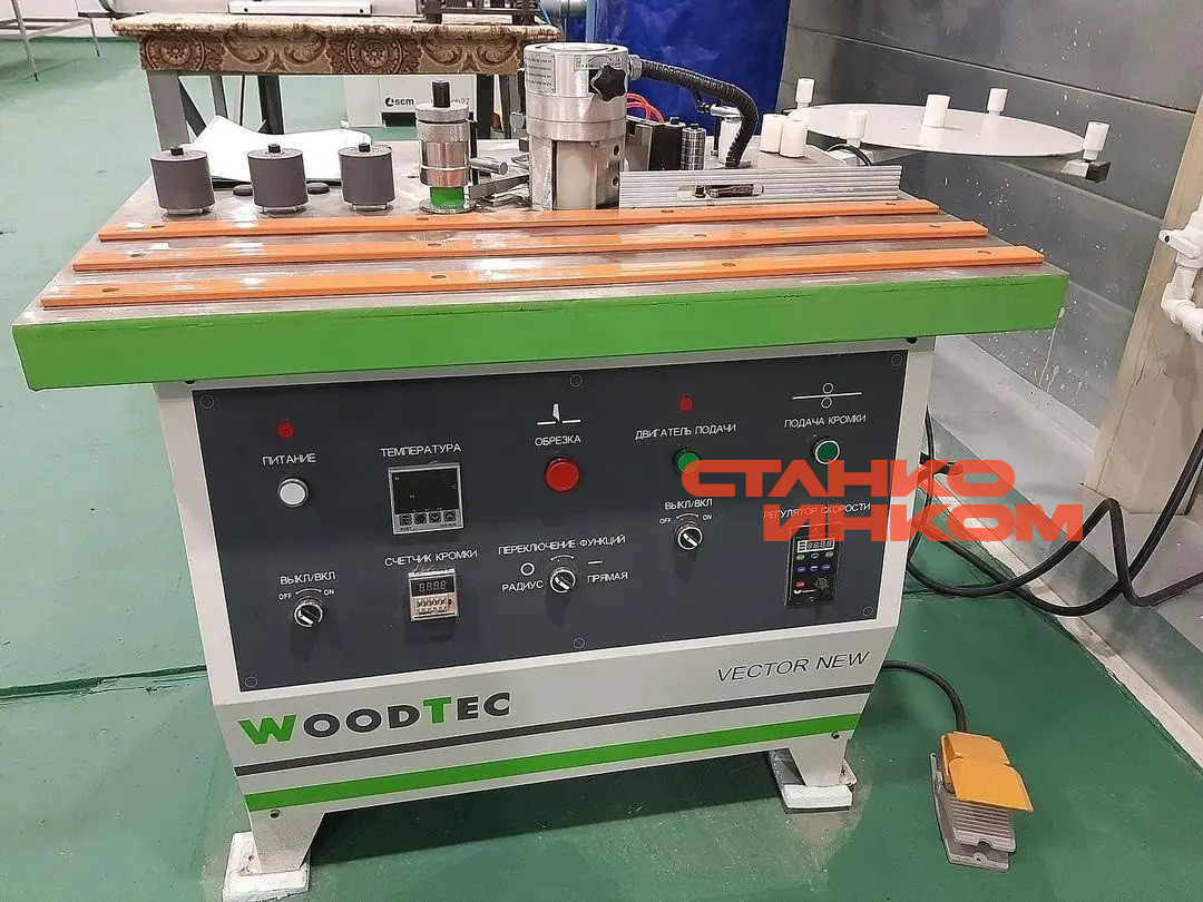 Кромкооблицовочный станок с ручной подачей WoodTec VECTOR NEW Кромкооблицовочный станок с ручной подачей WoodTec VECTOR NEW