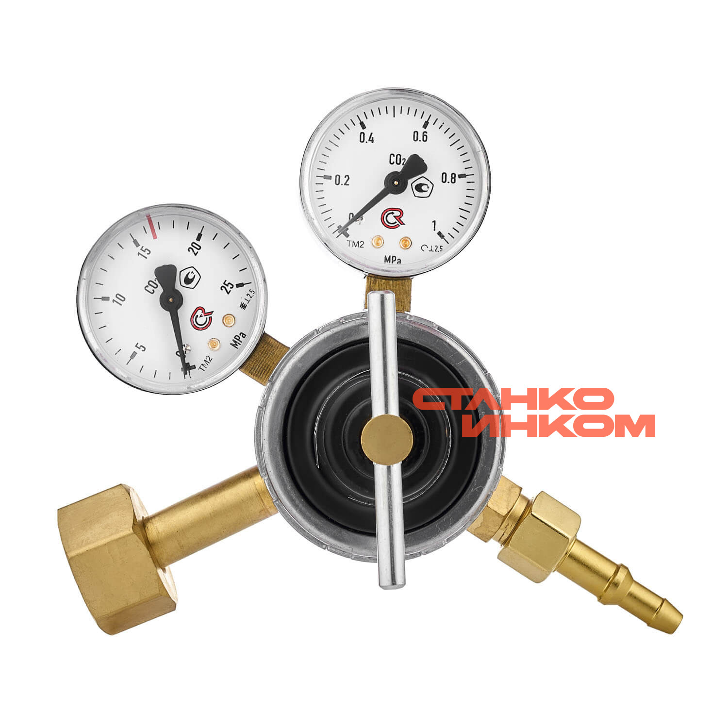 ПТК УР-6-4 Углекислотный редуктор, латунь ПТК УР-6-4 Углекислотный редуктор, латунь — Станкоинком