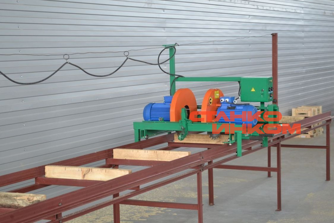 Станок дисковый, кромкорезный, двухпильный Алтай-011-1