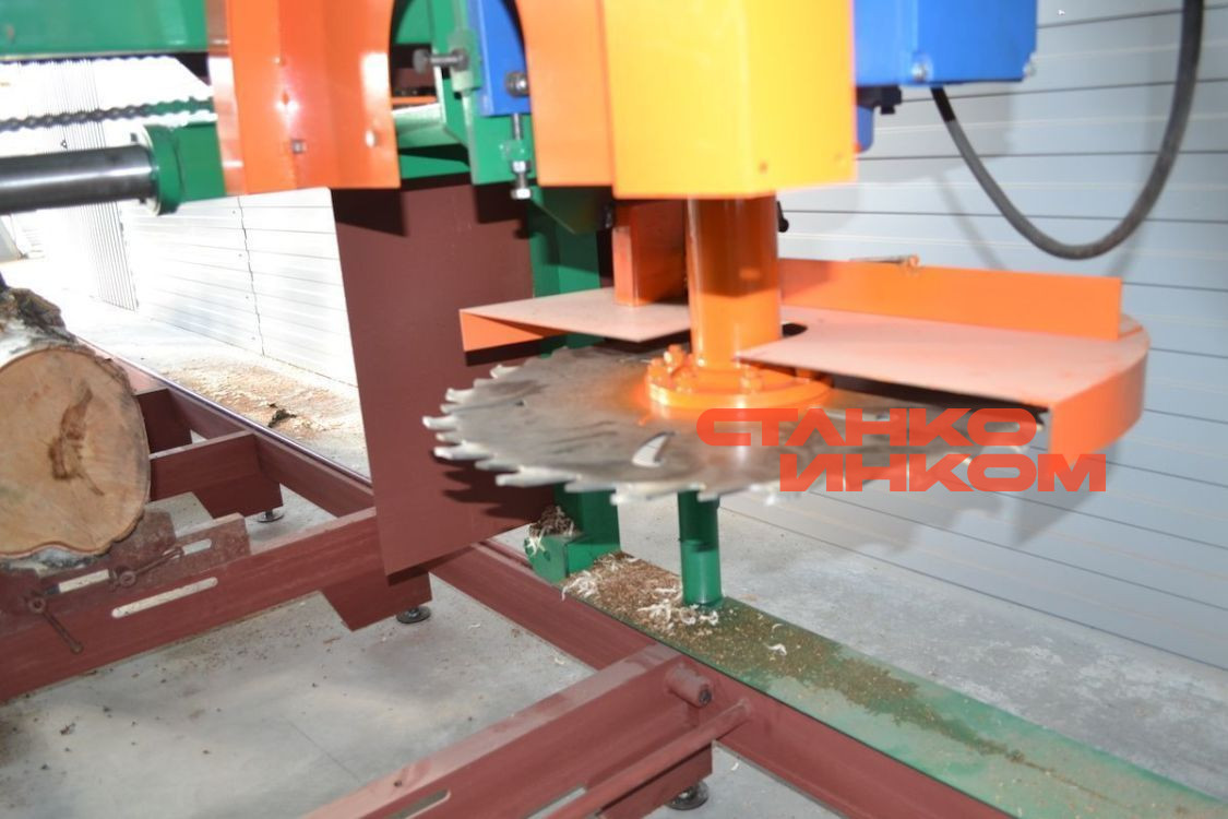 Дисковая угло-поворотная пилорама для распиловки бревен Алтай-ПДПУ600