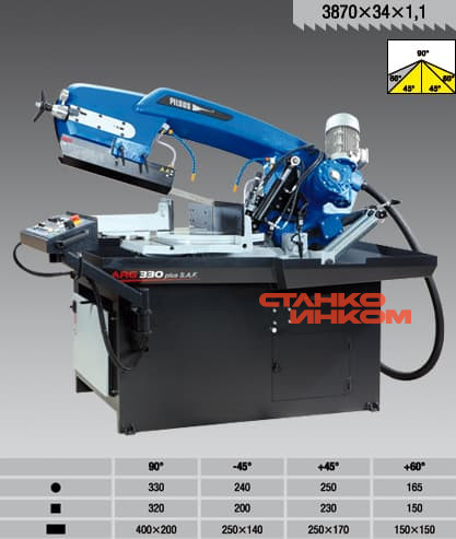 Станок ленточнопильный Pilous ARG 330 Plus S.A.F. 