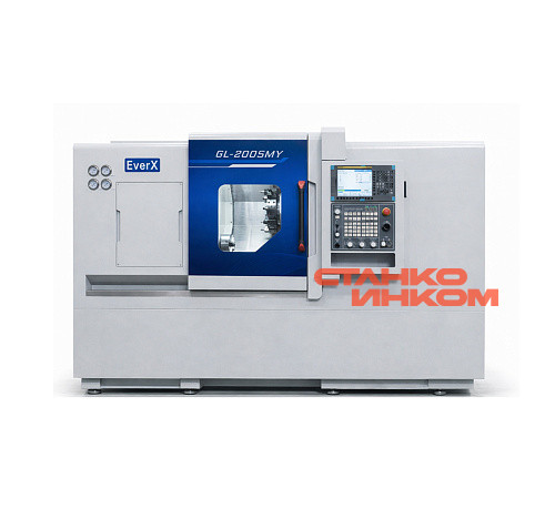 Токарный станок с приводным инструментом с противошпинделем и осью Y EverX GL200SMY