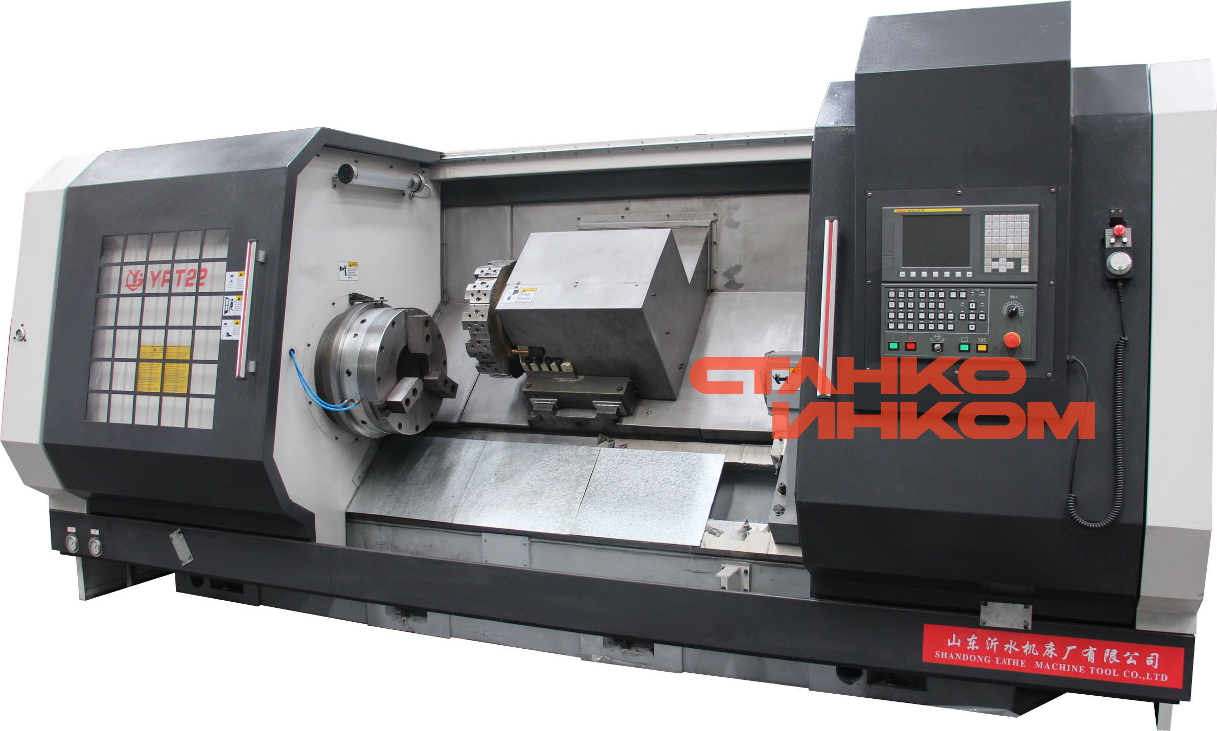 Токарный трубонарезной станок с ЧПУ с наклонной станиной Yishui YPT27