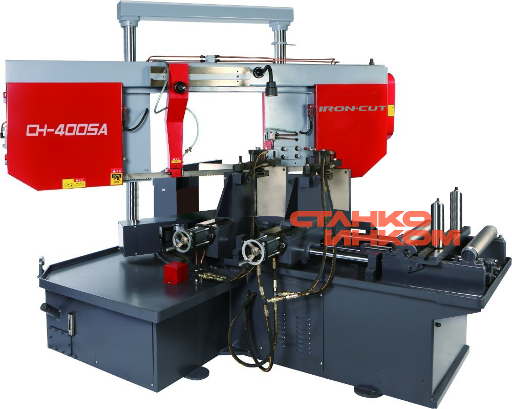 Поворотный автоматический ленточнопильный станок IRON-CUT CH-400SA  Поворотный автоматический ленточнопильный станок IRON-CUT CH-400SA