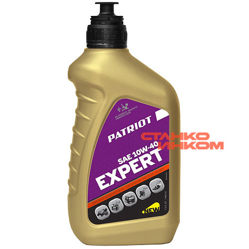 Patriot Expert SAE 10W-40 моторное полусинтетическое масло (1л) — Станкоинком