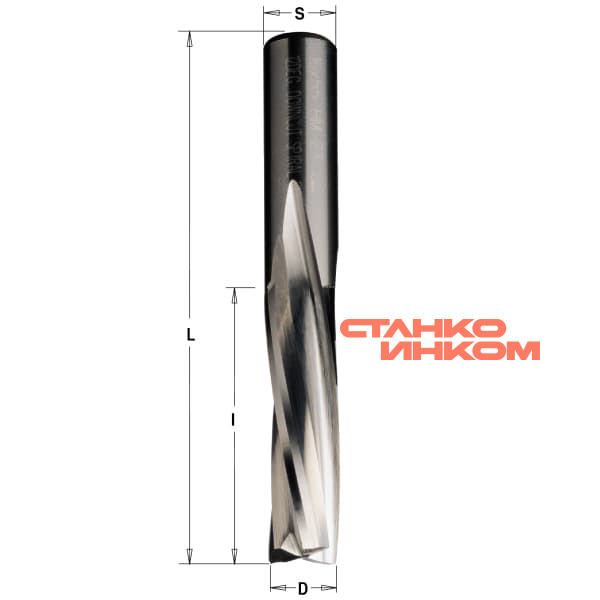 Серия 194 z3 спиральные фрезы нижний рез Серия 194 z3 спиральные фрезы нижний рез