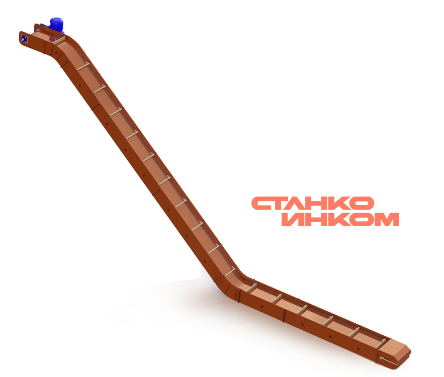 Транспортер скребковый для перемещения обрези и опилок Z образные Транспортер скребковый для перемещения обрези и опилок Z образные
