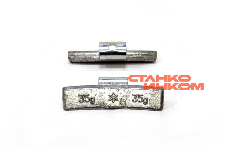 35гр Груз балансировочный Pb (литой диск), коробка 50шт — Станкоинком