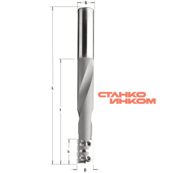 Фреза со сменными ножами для паза под замок