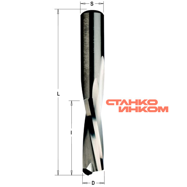 Серия 192 z2 спиральные фрезы нижний рез Серия 192 z2 спиральные фрезы нижний рез