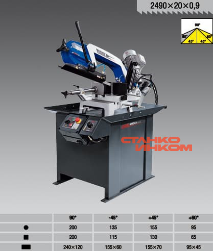 Станок ленточнопильный Pilous ARG 200 Plus  Станок ленточнопильный Pilous ARG 200 Plus