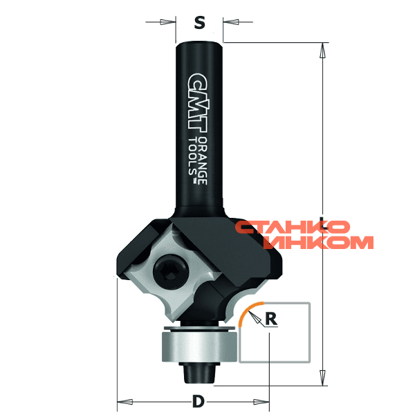 Фрезы обгонные фасочные радиусные со сменными ножами и подшипником Фрезы обгонные фасочные радиусные со сменными ножами и подшипником