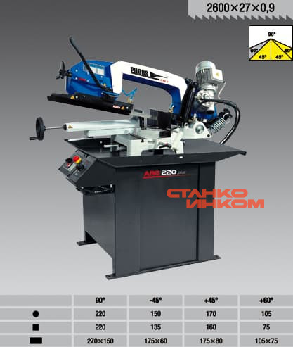 Станок ленточнопильный Pilous ARG 220 Plus  Станок ленточнопильный Pilous ARG 220 Plus