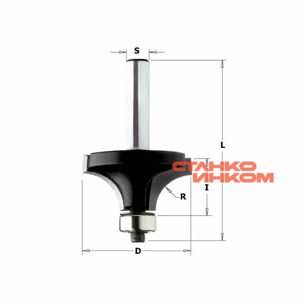 Фреза концевая CMT радиусная D=18,7 I=12,7 S=8,0 R=3,00 Фреза концевая CMT радиусная D=18,7 I=12,7 S=8,0 R=3,00