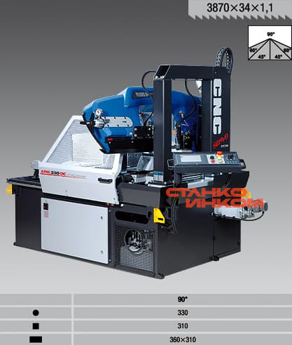 Станок ленточнопильный Pilous ARG 330 DC CF-NC automat 