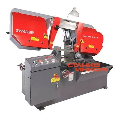Консольный полуавтомат ленточнопильный станок IRON-CUT CS-380 (GW4038) Консольный полуавтомат ленточнопильный станок IRON-CUT CS-380 (GW4038)