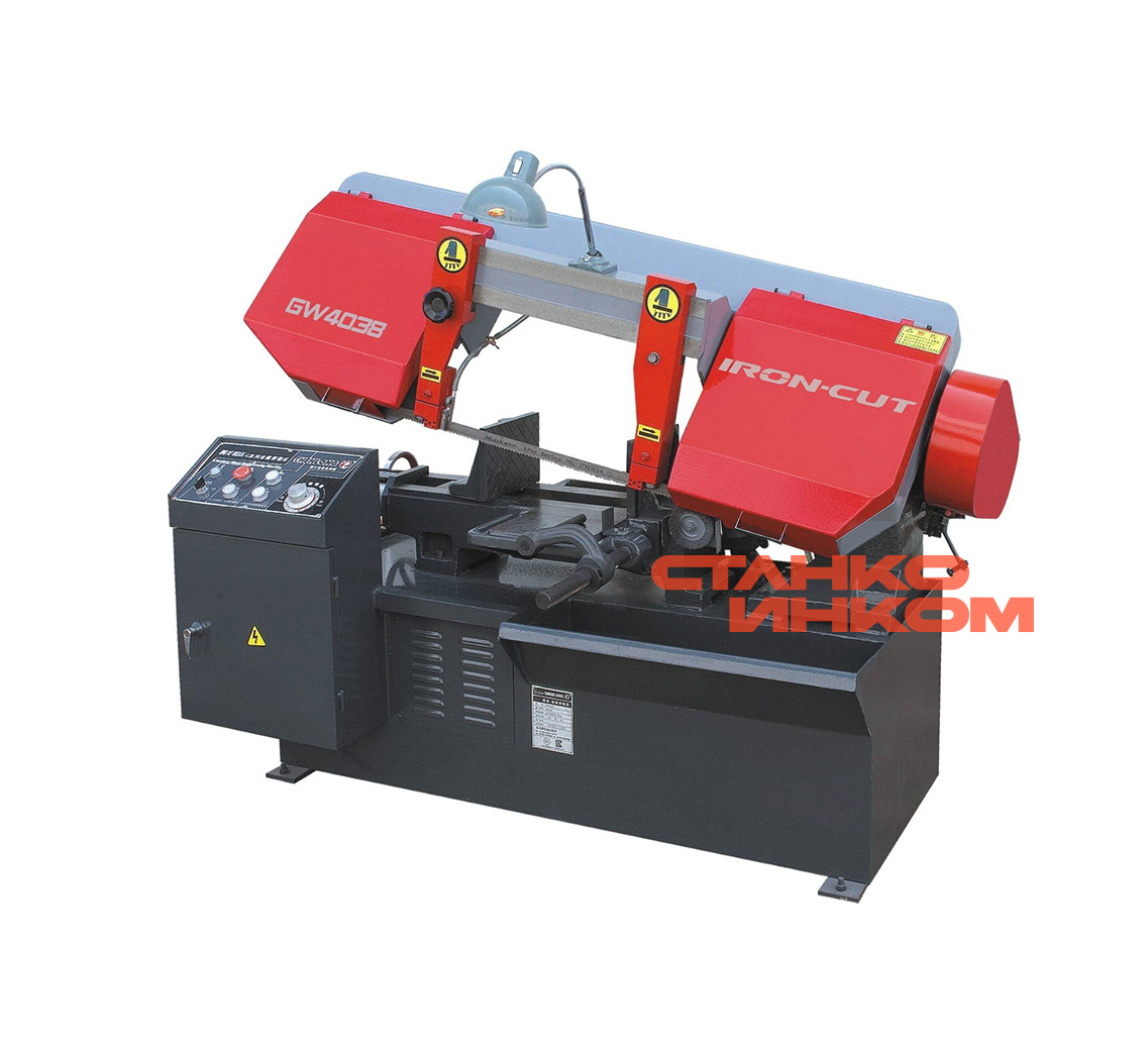Консольный полуавтомат ленточнопильный станок IRON-CUT CS-380 (GW4038) Консольный полуавтомат ленточнопильный станок IRON-CUT CS-380 (GW4038)