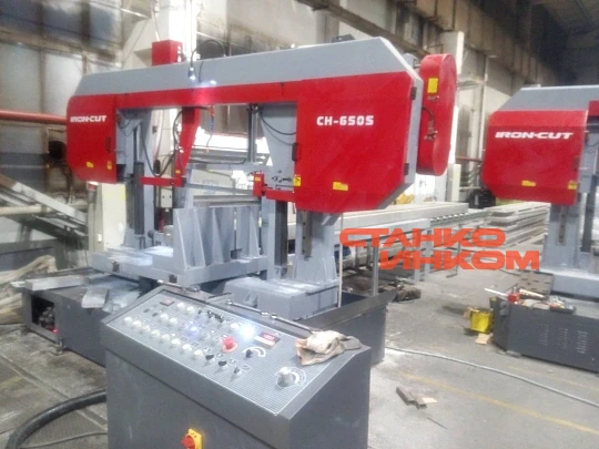 Полуавтоматический ленточнопильный станок IRON-CUT CH-650S