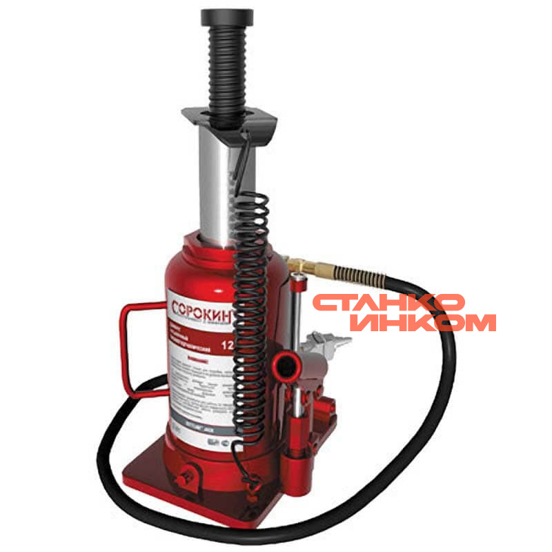 12т Сорокин 3.81 Домкрат бутылочный пневмогидравлический — Станкоинком