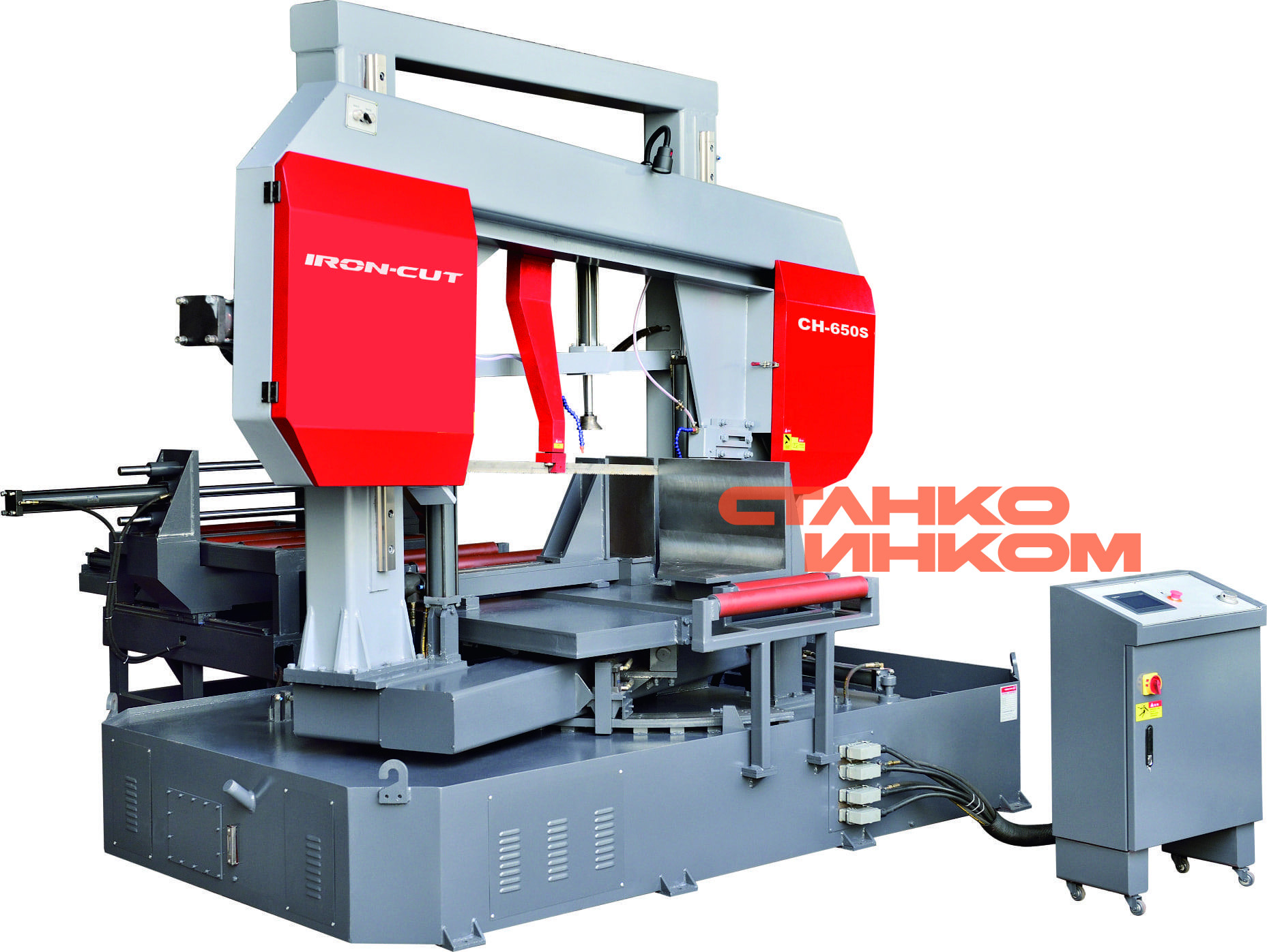 Полуавтоматический ленточнопильный станок IRON-CUT CH-650S  Полуавтоматический ленточнопильный станок IRON-CUT CH-650S