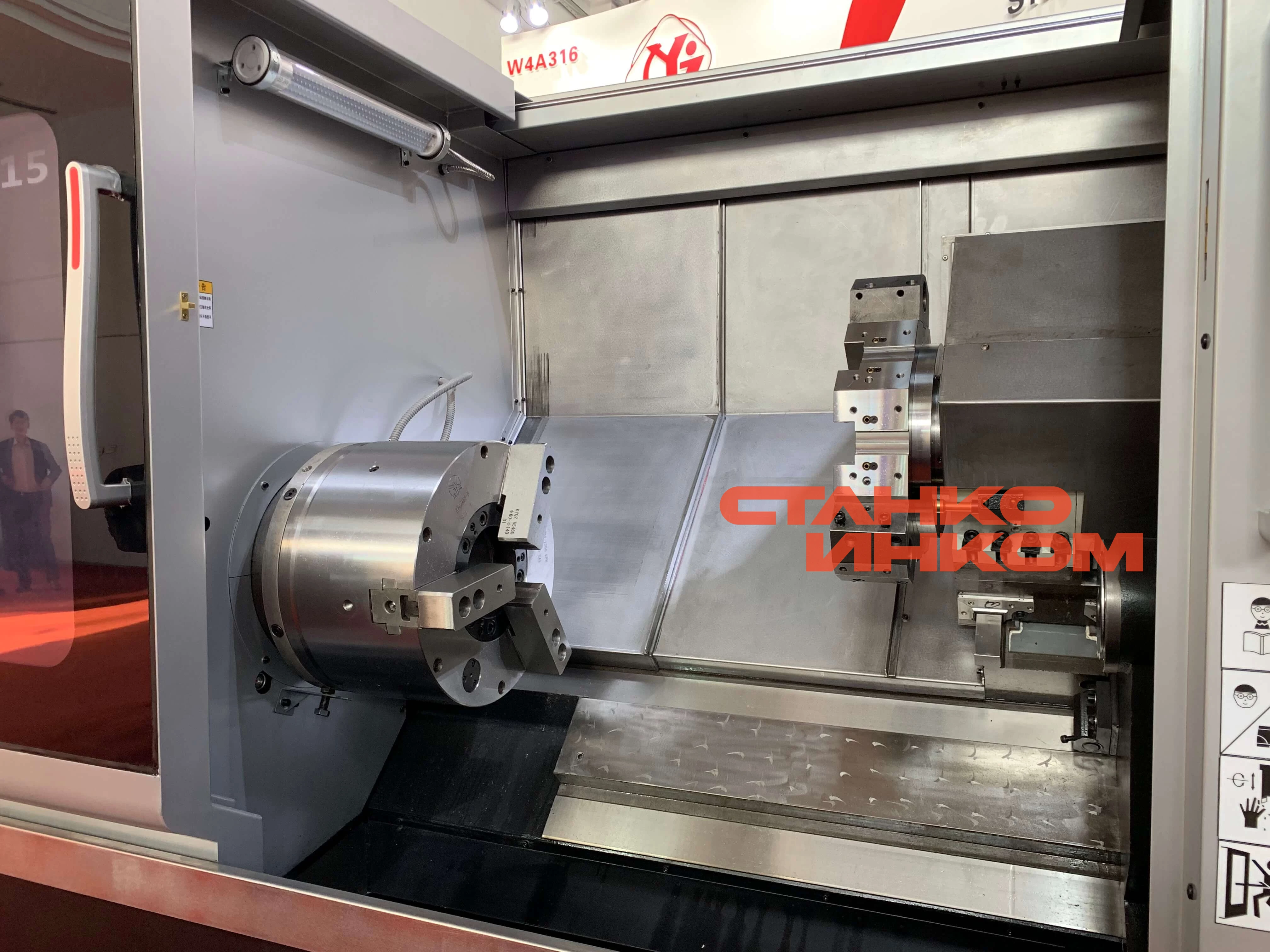 Токарный трубонарезной станок с ЧПУ с наклонной станиной Yishui YPT27