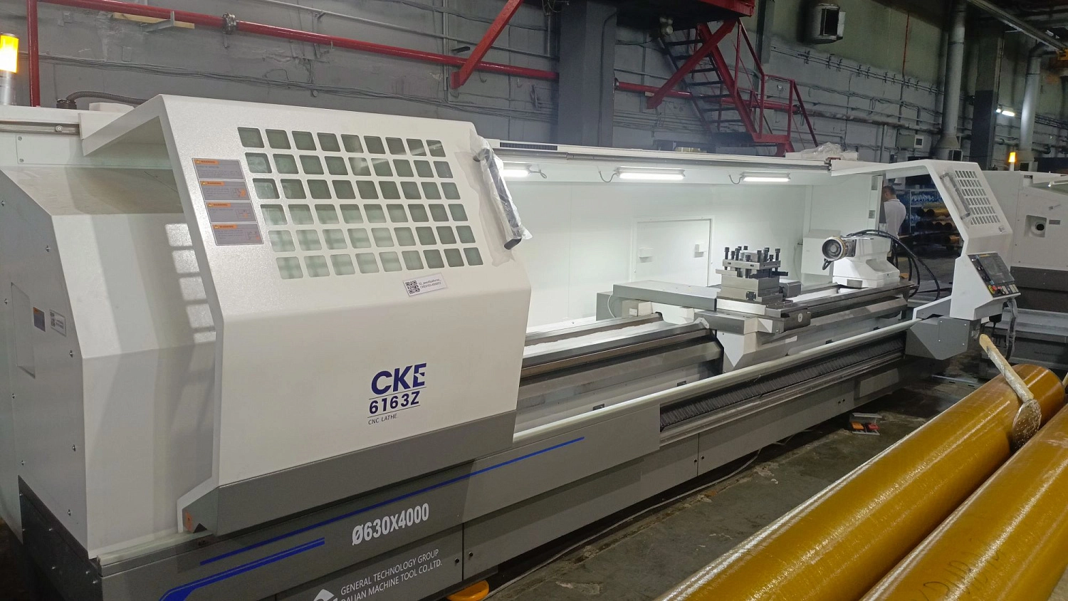 Партия токарных станков DMTG CKE6163Z/4000 для одного из крупнейших производств пластика в России