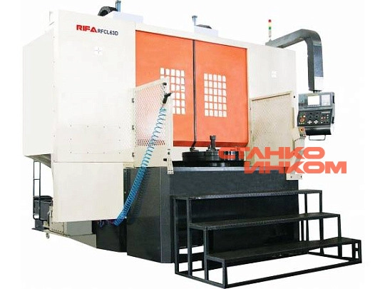 Вертикальный токарный станок с устройством замены паллет Rifa RFCL63D