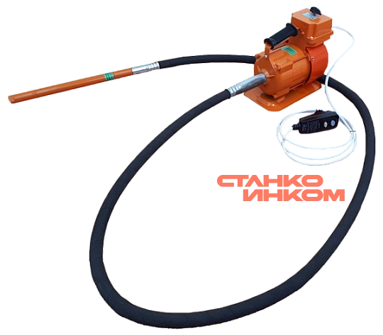 Вибромаш ВИ-1-13-3 (220В, вал 3м, булава 38мм) глубинный вибратор — Станкоинком
