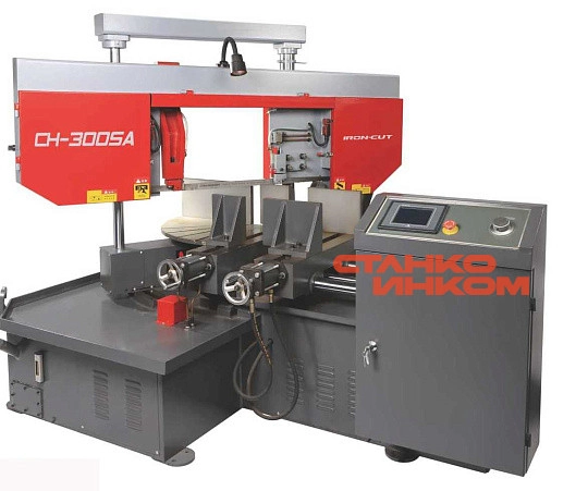 Поворотный автоматический ленточнопильный станок IRON-CUT CH-300SA 