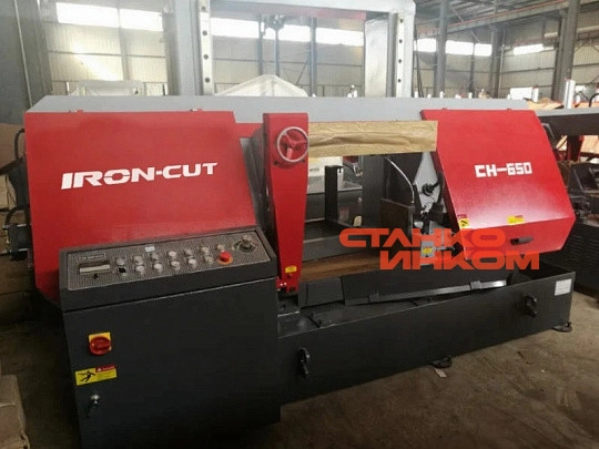 Колонный полуавтомат ленточнопильный станок IRON-CUT CH-650 (g4265)
