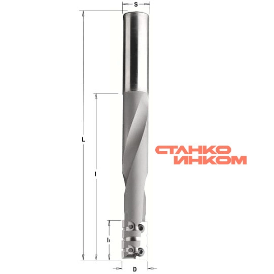 Фреза со сменными ножами для паза под замок