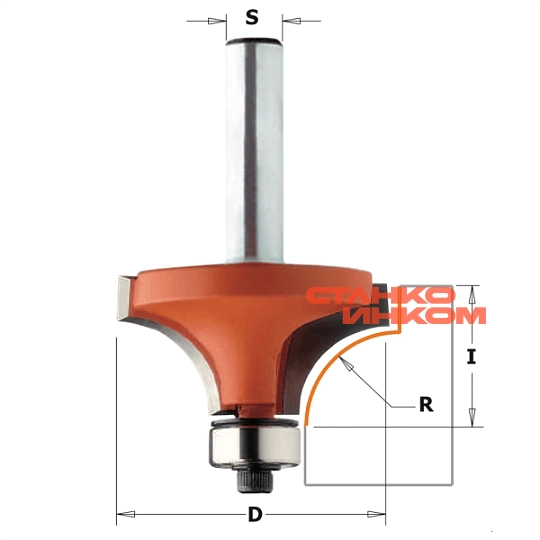 Фреза внутр.радиус (нижн. подш.картридж) R=3 S=6 D=18,7 CMT