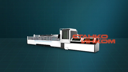 Лазерный станок труборез с системой автоматизированной загрузки труб Gweike LF60MA 